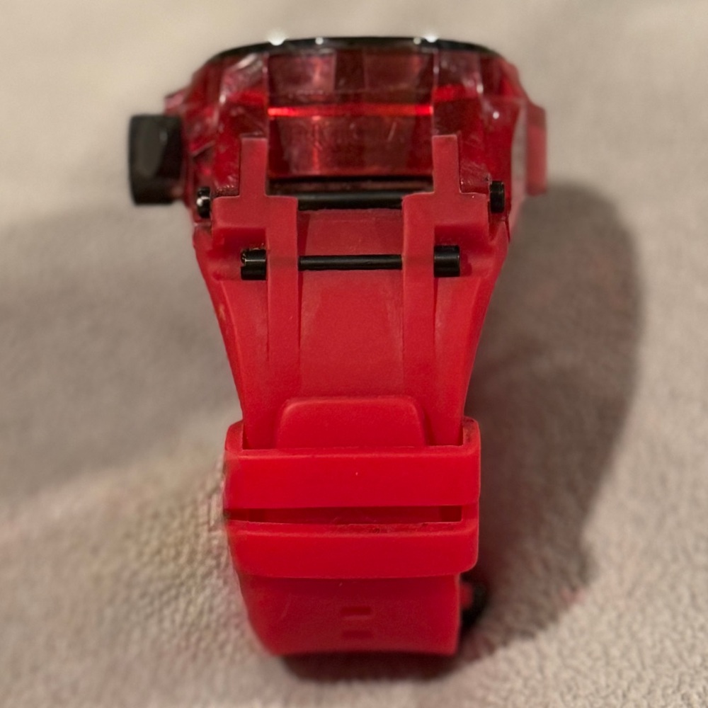 Invicta Bolt Zeus Red Chronograph Watch Silicone Strap - Picture 4 of 8